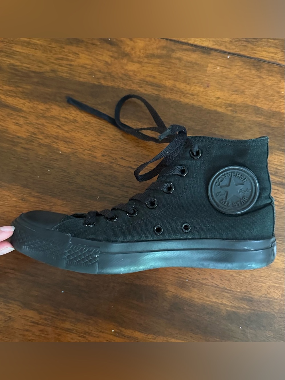Black Monochrome High Top Converse Mens 5